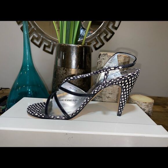 Givenchy Stamped Leather Slingback Sandals - Picture 3 of 8